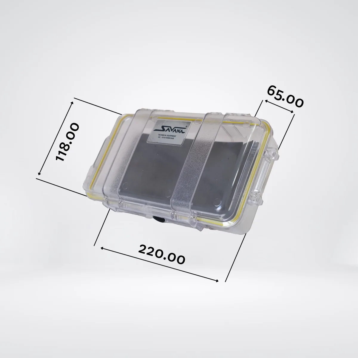 Savana HC-1010 Mini Su Geçirmez Ekipman Kutusu - Şeffaf Kristal - Detay Görseli 4