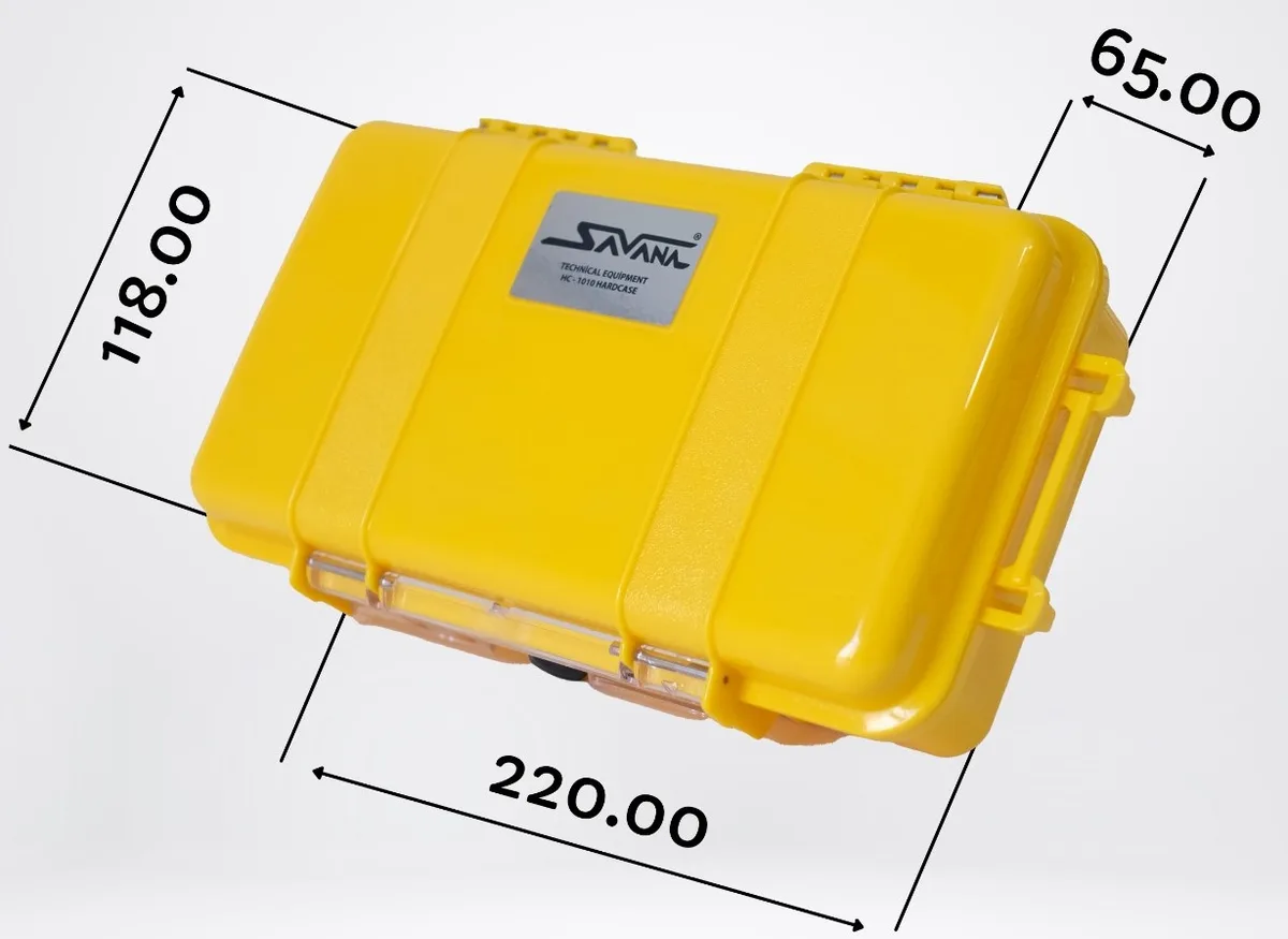 Savana HC-1010 Mini Su Geçirmez Ekipman Kutusu - Taktik Sarı - Detay Görseli 2